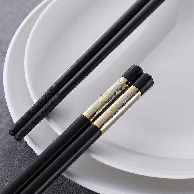 فایبرگلاس نقره ای رنگ نقره ای آلیاژ سری Chopsticks استفاده از خانواده بدون لغزش ژاپنی 1