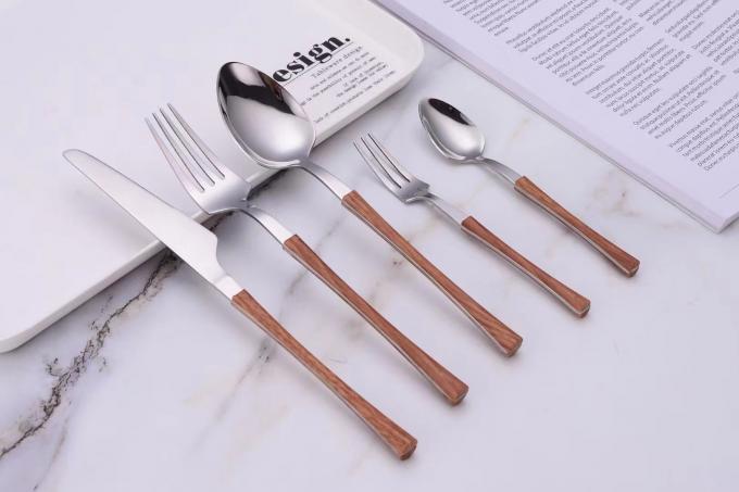 کیت چاپستیک چاقو قاشق چنگال ظروف غذاخوری ملامینه سازگار با محیط زیست برای خانه رستوران 2