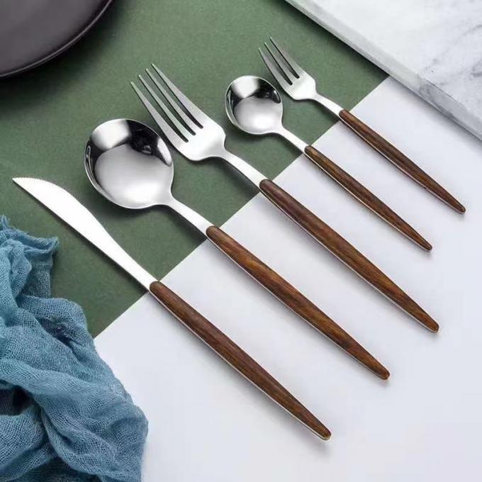 کیت چاپستیک چاقو قاشق چنگال ظروف غذاخوری ملامینه سازگار با محیط زیست برای خانه رستوران 3