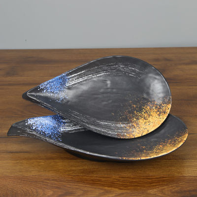 قیمت خوب بشقاب قطره ای 100% ملامینه آب بشقابی به شکل گل بشقاب مثلثی شکل آنلاین