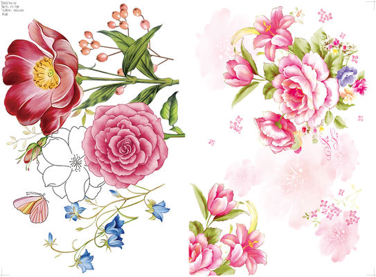 قیمت خوب کاغذ برچسب چاپ شده با الگوی قابل تنظیم برای ظروف ملامین با اندازه 59*44 سانتی متر آنلاین