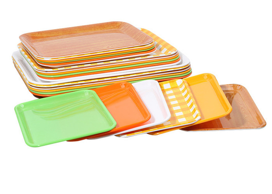 قیمت خوب اندازه و طراحی سفارشی کارد و چنگال سینی سرویس مقاوم در برابر Melamine Break آنلاین
