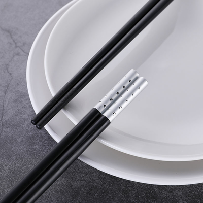 قیمت خوب دکوراسیون Gypsophila آلیاژ نقره ای سیاه و سفید Chopsticks با دوام فلزی با دوام آنلاین