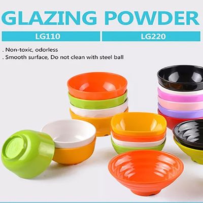 قیمت خوب پودر لعاب ملامین LG110 LG220 برای تولید کنندگان پودر ملامینه ظروف غذاخوری آنلاین