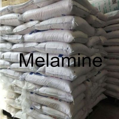 قیمت خوب 99.8% 100% پودر ملامین کریستال سفید خالص برای عامل برنزه کننده چرم آنلاین