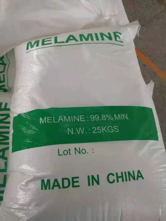 سفید 99.8% مواد اولیه شیمیایی ملامین CAS 108-78-1 3